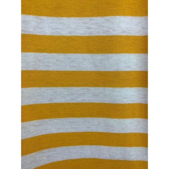 Nautical Yellow & White Striped Sleeveless Tank Top - Picture 4 of 6